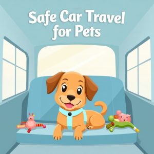 Flux_Dev_A_bright_and_airy_illustration_showcasing_a_happy_pet_0 Safe Car Travel for Pets Course